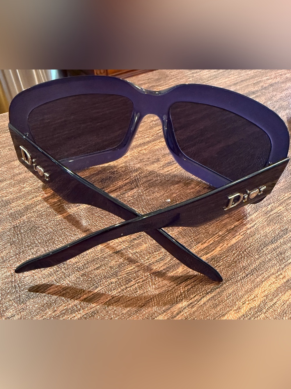 Dior Women's Sunglasses in Blue with Silver Logo